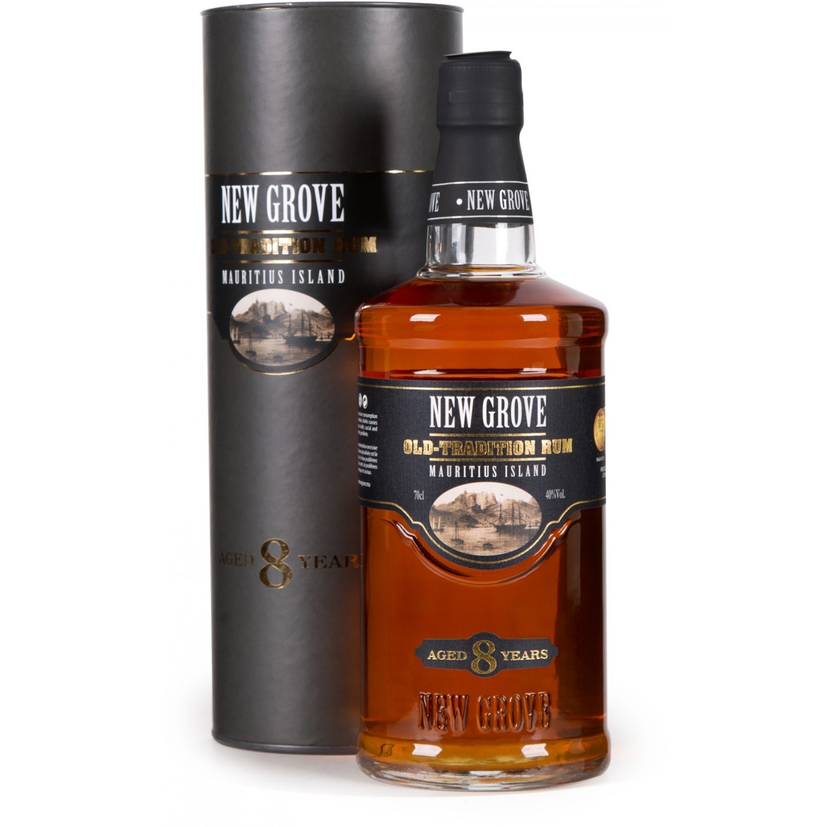 Coffret New Grove 5 Ans & Verres De Dégustation - Rhum Premium 40% 70cl En Coffret Cadeau