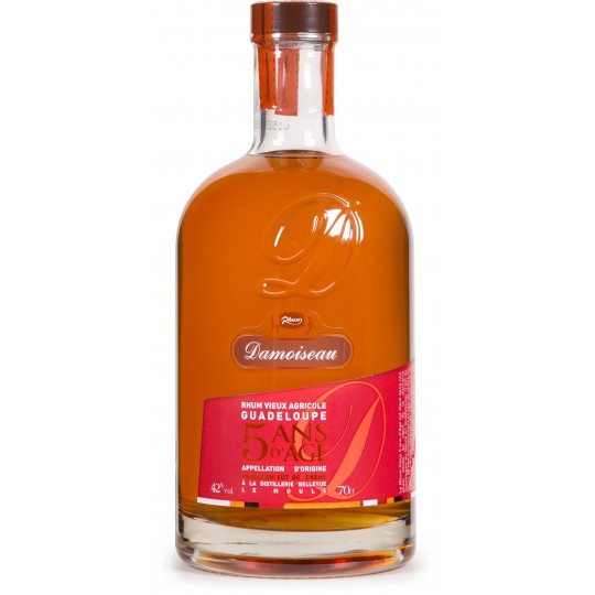 DAMOISEAU - 5 ans, rhum vieux agricole 70cl 42° - Guadeloupe 