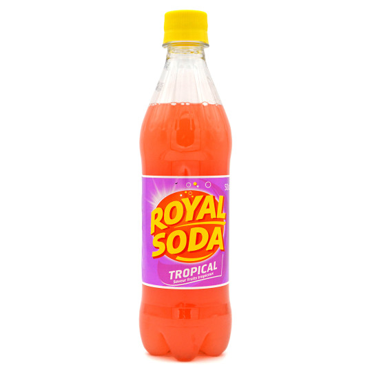 ROYAL SODA - Tropical, boisson gazeuse aromatisée 50cl – Martinique