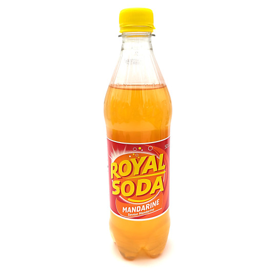 ROYAL SODA – Mandarine, boisson gazeuse aromatisée 50cl – Martinique