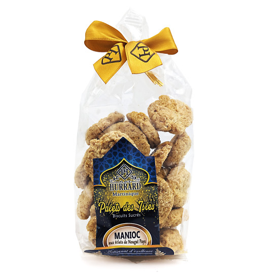 PLACE HURRARD – Palets des îles au manioc et aux éclats de nougat pays, biscuits artisanaux 150g - Martinique