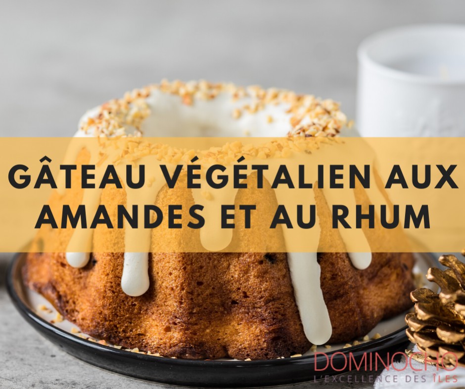 Gâteau végétalien aux amandes et au rhum